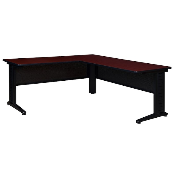 Regency Desk Shell Fusion 72" L-Desk Shell, 42" Return, Mahog, Mahogany MLDS723042MH - main
